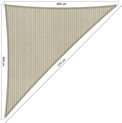 Immagine prodotto di SHADOW COMFORT 4 x 4 x 5,7 m Tenda triangolare Sahara Sand 90° simmetrica