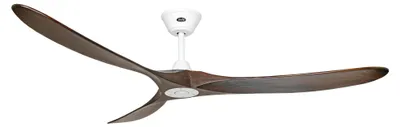 Image de Ventilateur de plafond à basse consommation avec télécommande Eco Genuino 180 cm Blanc mat & Noyer