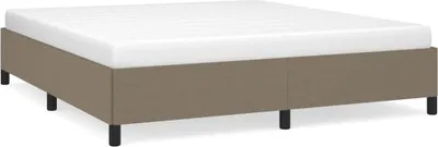 Produktbild von vidaXL Bettgestell ohne Matratze Taupe 160x200 cm Stoff