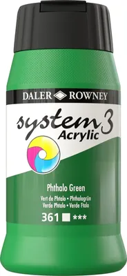 Obrázok produktu pre Daler Rowney System3 Akrylová farba Phthalo Green 500 ml 1 ks