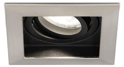 Produktbild von hoftronic LED Einbaustrahler 4W 6500K GU10 Dimmbar Eckig Edelstahl