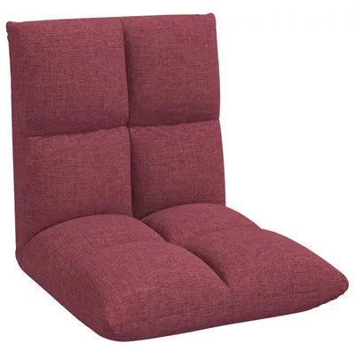 Image de vidaXL Fauteuil à pied réglable en tissu bordeaux