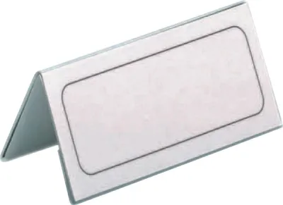 Produktbild von Tischnamensschild 63/126x150mm Hartfolie VE=6x25 Stück