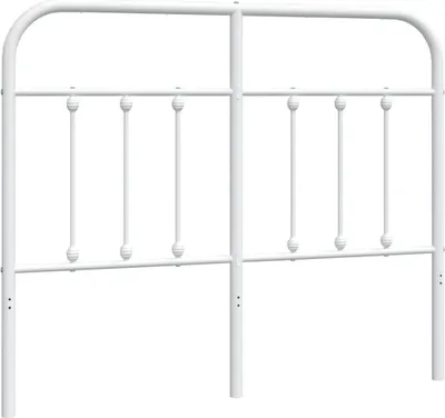 Produktbild von vidaXL Ersatz-Kopfteil Metall Weiß 120 cm