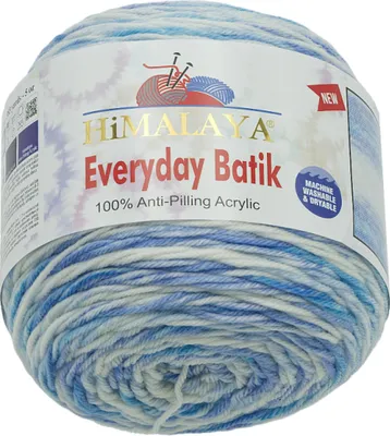 Obrázek produktu pro Příze HiMALAYA EVERYDAY BATIK - 140g / 350 m - Modrá,Bílá