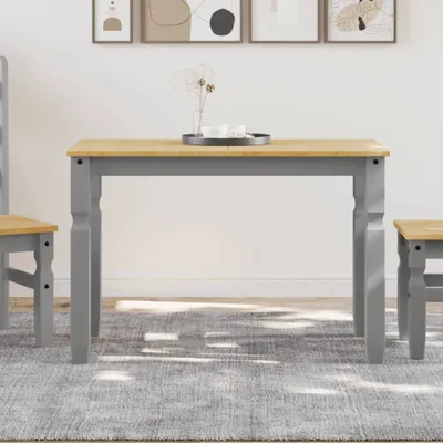Produktbild von "2026 Promotion" Esstisch Corona Grau 112x60x75 cm Massivholz Kiefer - Esstische CC23160