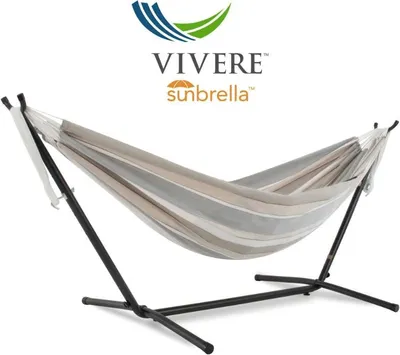 Produktbild von Sunbrella Doppelhängematte Hängematte Vivere C8SUN mit Gestell Dove