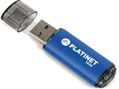 Obrázek produktu pro Platinet PMFE16BL, 16 GB, USB Typ-A, 2.0, 22 MB/s, Čepice, Modrá