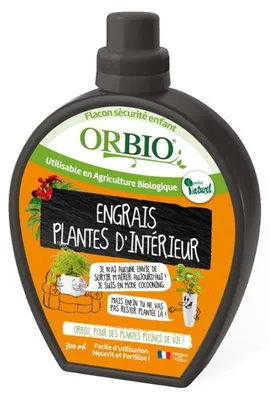 Produktbild von ORBIO Zimmerpflanzen-Dünger NPK 4-4-3, organisch, mit Algen, 300 ml