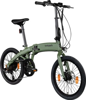 Produktbild von Tretwerk Akimbo E Bike 20 Zoll Klapprad Elektrofahrrad 360Wh 155 - 190 cm khaki