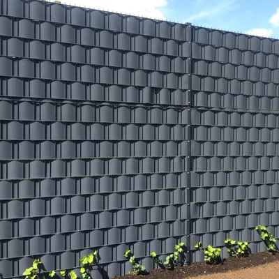 Produktbild von Arvotec Sichtschutzstreifen | 25m Rolle, Anthrazit | besonders Stark mit 1,1 mm, keine Klemmschienen nötig | UV- und witterungsbeständig