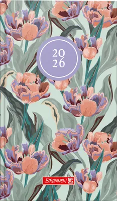 Obrázek produktu pro BRUNNEN 1075615026 Taschenkalender9x15cm 2S/1W Botanical