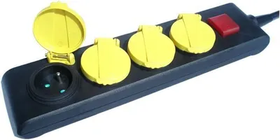 Immagine prodotto di Presa multipla GAO IP44, 4 prese, con interruttore, cavo da 1,5 m, per esterni