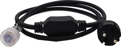 Produktbild von LED'S WORK Anschlussleitung mit Stecker IP65 für den Innen- und Außenbereich - passend zu Led Lichtschlauch