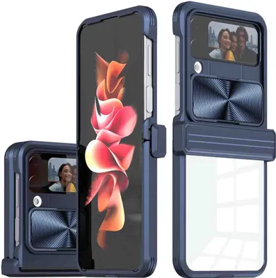 Produktbild von imoshion Back Cover mit Kameraschieber Samsung Galaxy Z Flip 4 - Dunkelblau