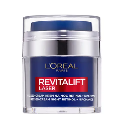 Zdjęcie produktu dla L´Oréal Paris Revitalift Laser krem ujędrniający na noc Pressed-Cream Night Retinol + Niacinamide 50 ml