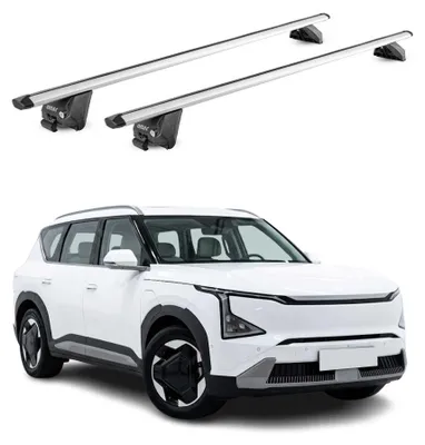 Image de Barres de toit transversales pour Kia EV5 2024-2026 Aluminium Gris ABE, productTiles.product.images.aiGenerated