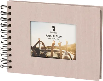 Produktbild von RÖSSLER Fotoalbum Wire-O Passepartout powder 40x195x145mm