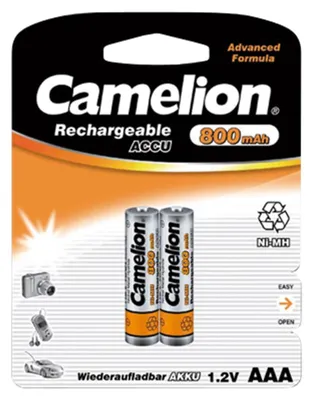 Image de Camelion - Pile rechargeable Micro 800 AAA (lot de 2)