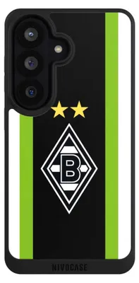 Produktbild von NIVOCASE Handyhülle für Samsung Galaxy S26 Hülle NIVOpure Case Schwarz Borussia Mönchengladbach Gladbach Logo