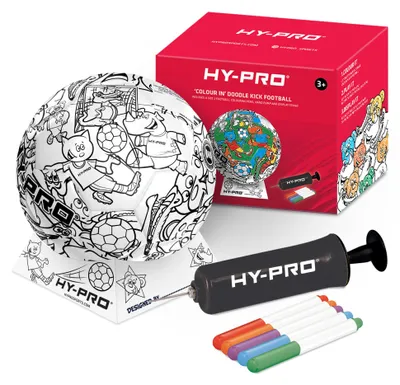 Obrázok produktu pre Hy-Pro Doodlekick – futbal na maľovanie, s pumpou súčasťou balenia