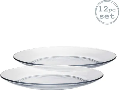 Produktbild von Lys - Dessertteller aus Glas - gehärtet & hitzebeständig - 190 mm - 12 Stück