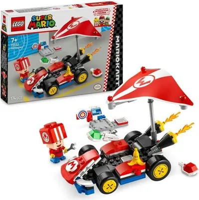 Produktbild von LEGO Super Mario Kart Standard 72032, Spielzeugauto, Toad Figur, Abnehmbarer Flügel, Soundeffekte, 7+ Jahre