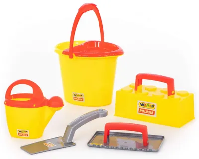 Produktbild von Eimergarnitur Baustelle, 6-teilig von wadertoys