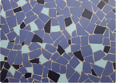 Produktbild von Geometrisches Mosaik – Bodenschutzmatte – Rutschfest – Schutzmatte für Büro – Vinylmatte – Stuhlunterlage  – 140 x 100 cm