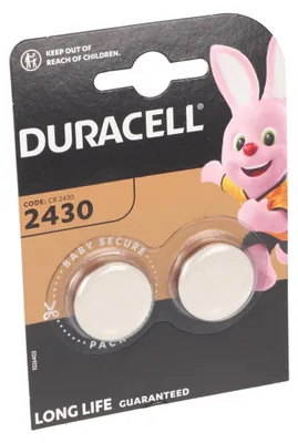Obrázok produktu pre Duracell Batterie Knopfzelle CR2430 3.0V Lithium 2St.
