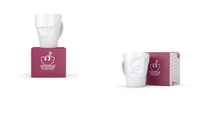 Produktbild von Fiftyeight Henkelbecher-Set 2-tlg. 350 ml Nr 003 weiß Kaffeebecher Mug