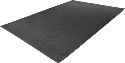 Produktbild von Lalee Gala Japandi Stil Vloerkleed 80x150 cm Grau Modernes Teppich mit 3D-Effekt und niedrigem Flor