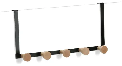 Obrázek produktu pro Zeller Present 13837, Vnitřní, Univerzální háček, Černá, Kov, Dřevo, Obdélník, 375 mm