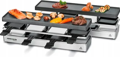 Immagine prodotto di ROMMELSBACHER RC 1600 grill da tavolo per raclette 4+4 1590 W Xylan Plus nuovo