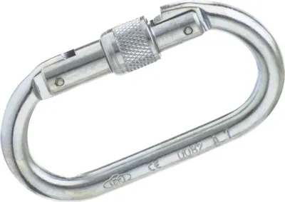 Produktbild von Karabiner mit Schraubverschluss aus Stahl