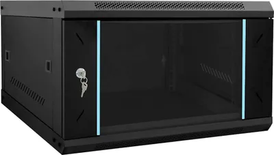 Image de Armoire réseau avec stockage Noir 53 x 60 x 30 cm Acier