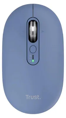 Immagine prodotto di Trust Seron Slim Multi, ambidestra, ottica, wireless RF + Bluetooth, 3200 DPI, blu