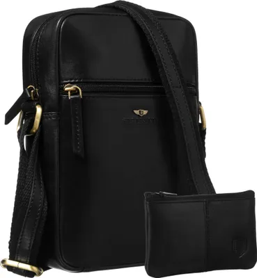 Produktbild von PTN 704-TUM-0376 Schwarze Ledertasche