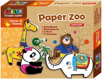 Produktbild von Avenir CH1090 - Papierzoo, Mehrfarbig
