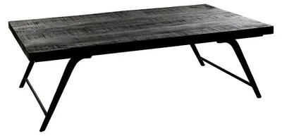 Produktbild von Pomax Ohio Couchtisch, Schwarz, L 125 x B 75 x H 38 cm