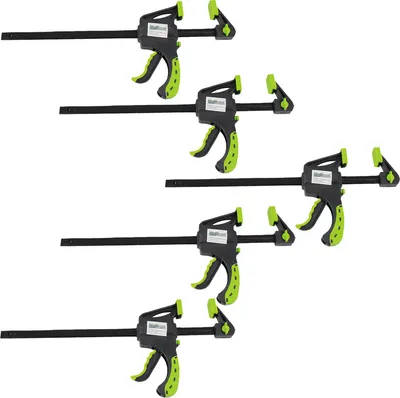 Produktbild von 5x Einhandzwinge 60x150 mm Schnellspannzwinge Schraubzwinge Spanner