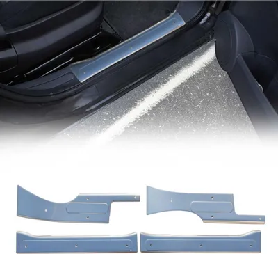 Immagine prodotto di Modanature di protezione della soglia della porta per Fiat Fiorino Qubo in acciaio inox 4pcs