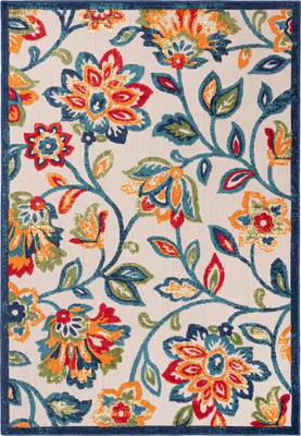 Produktbild von Mazovia Koberec - Barvitý Venkovní Koberec Rostlina - Balkon, Terasa, Terasa, Pavilon - Nízký Fleece - Obdélník - Stylový Moderní - 120x170 cm