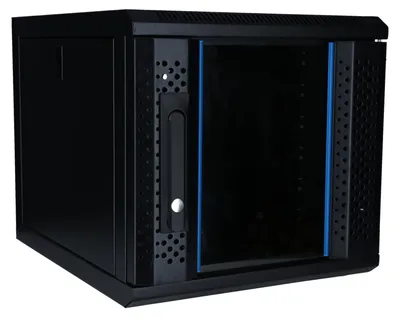 Productafbeelding van DSIT 10 inch 6U serverkast met glazen deur 370X450X370mm (BxDxH)