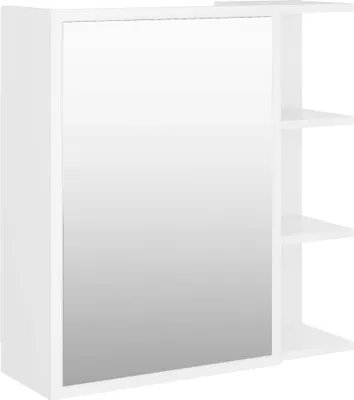 Immagine prodotto di vidaXL Armadio a specchio per bagno Bianco 62,5x20,5x64 cm Materiale a base di legno
