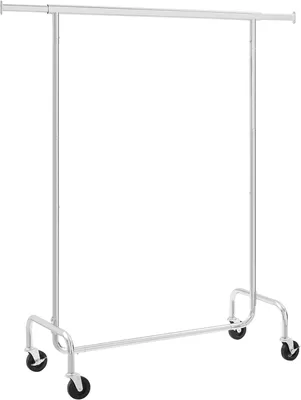 Immagine prodotto di SONGMICS Appendiabiti su ruote 110-150x45x160cm, argento, cromato