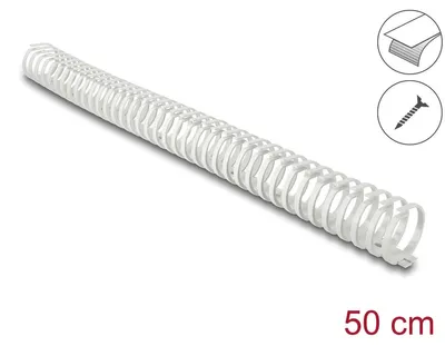 Produktbild von DeLOCK Kabelkanal Flexibel selbstklebend schraubbar 45 x 46 mm - Länge 50 cm grau, Kabelkanal, Universal, Kunststoff, Grau