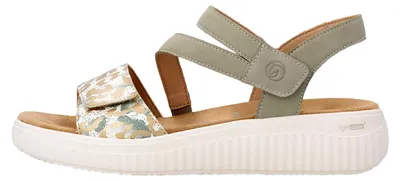 Produktbild von Remonte Damen Sandale Leder Keilabsatz D3L51, Größe:41 EU, Farbe:Grün