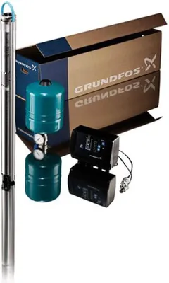 Produktbild von Grundfos Unterwasserpumpe PACK SQE 5-70 m 40 m Unterwasserkabel 3x 1,5 qmm flach
