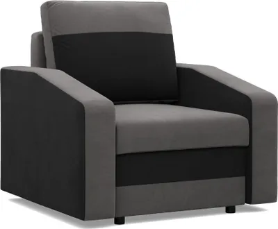 Produktbild von Loungesessel für das Wohnzimmer Orion, Grau + Schwarz